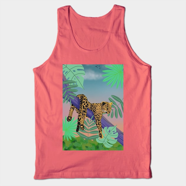 Leopard Tank Top by Vlad.S. Art Studio